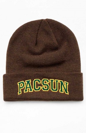 Bonnet PacSun Arch Logo Homme Grise | 463107ANY