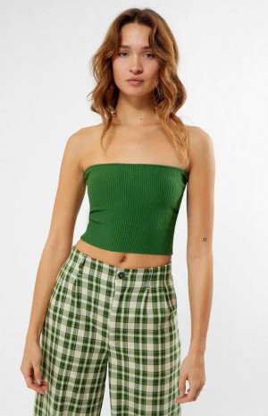 Chandails PacSun Basic Tube Femme Vert | 249813BFI