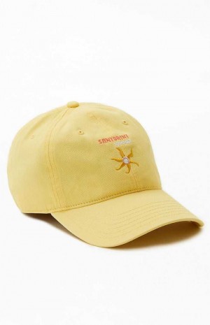 Chapeau PacSun Santorini Strapback Femme Jaune | 840653RBY