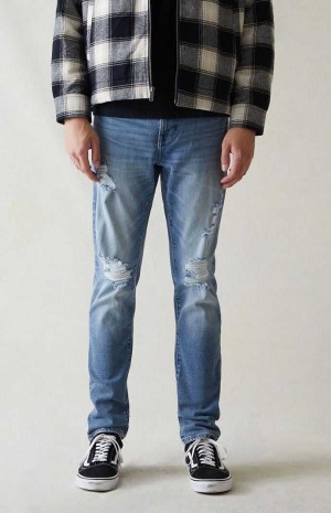 Jean PacSun Eco Confort Stretch Indigo Slim Homme Indigo | 246789FLH