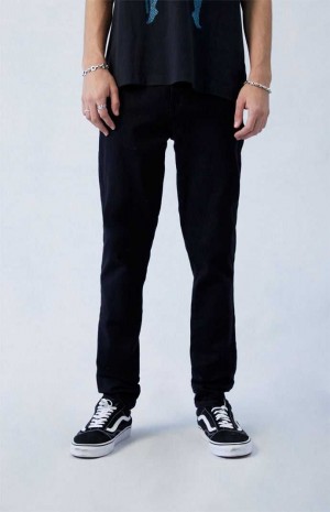 Jean PacSun High Stretch Black Stacked Mince Homme Noir | 287543ABY