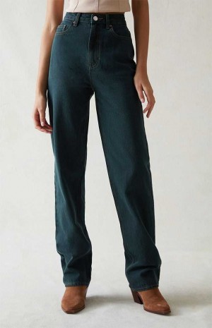 Pantalons PacSun Eco Green '90s Boyfriend Femme Vert | 821935PKY