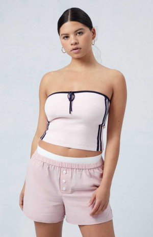 Pantalons PacSun Exposed Taille Boxer Femme Violette | 095214UJR