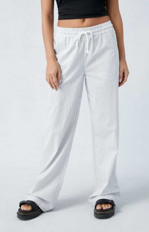 Pantalons PacSun Rayé Pull-On Femme Stripes | 290136XPT