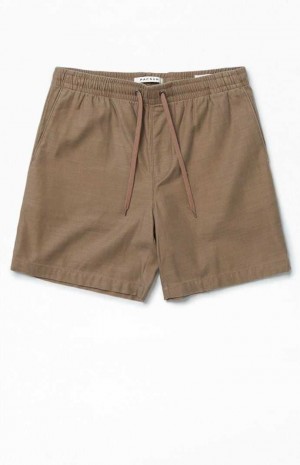 Short PacSun Brown Volley Homme Grise Marron | 051283UKY