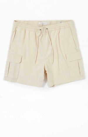 Short PacSun Cream Cargo Homme FOG | 185963SEB