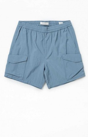 Short PacSun Nylon Blue Cargo Homme Bleu | 790658MAV