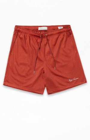 Short PacSun Red Mesh Basketball Homme Rouge | 548960CEK