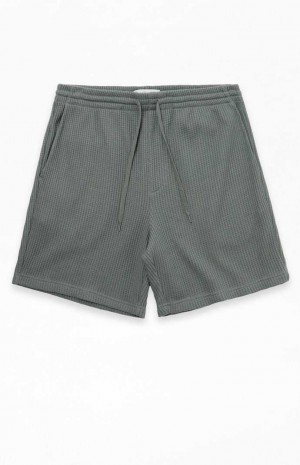 Short PacSun Waffle Knit Volley Homme Vert | 285160YMN