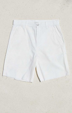 Short PacSun White Carpenter Homme Blanche | 857162EVA