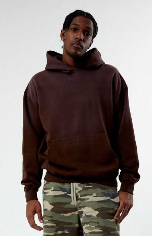 Sweat a Capuche PacSun Brown Potassium Vintage Wash Homme Marron | 758694FXU