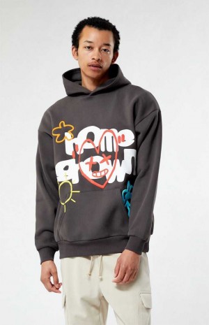 Sweat a Capuche PacSun Home Grown Homme Grise | 623194BIJ