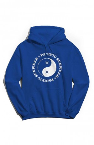 Sweat a Capuche PacSun Pacific Sunwear Yin & Yang Homme Bleu Royal Bleu | 871325NIJ