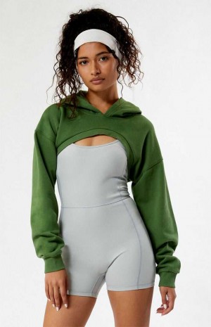 Sweat a Capuche PacSun Shrug Femme Vert | 521903KCI