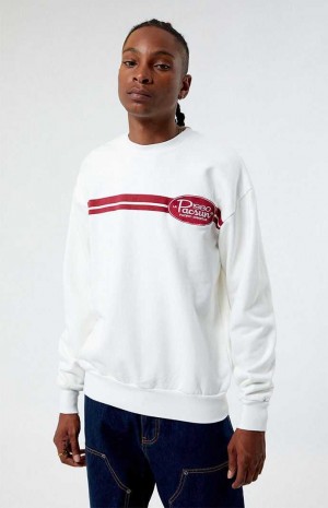 Sweats PacSun 1980 Block Badge Crew Neck Homme Blanche | 716084GPH