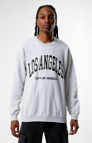 Sweats PacSun Los Angeles College Crew Neck Homme Grise | 016298FIM