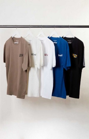 T-shirt PacSun 5 Pack Embroidered s Homme Multicolore | 670948YEA