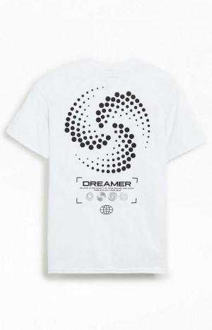 T-shirt PacSun Dreamer Homme Blanche | 589164DVI