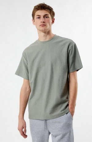 T-shirt PacSun Grooves Homme Grise | 083126UOJ