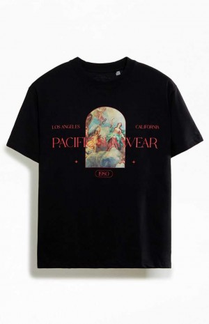 T-shirt PacSun Pacific Sunwear Renaissance Homme Noir | 174380DTN