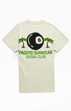 T-shirt PacSun Pacific Sunwear Social Club Homme Jaune | 965708JTF