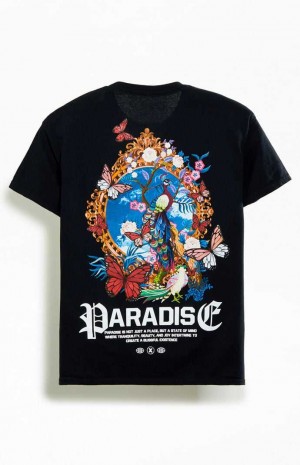 T-shirt PacSun Paradise Homme Noir | 056273WFX