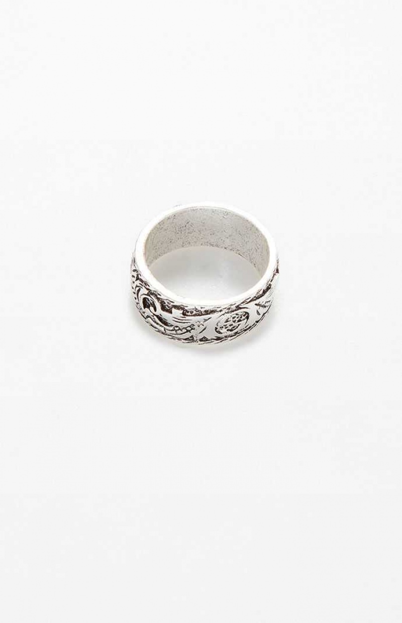 Bague PacSun Lion Homme Argent | 790143KXH