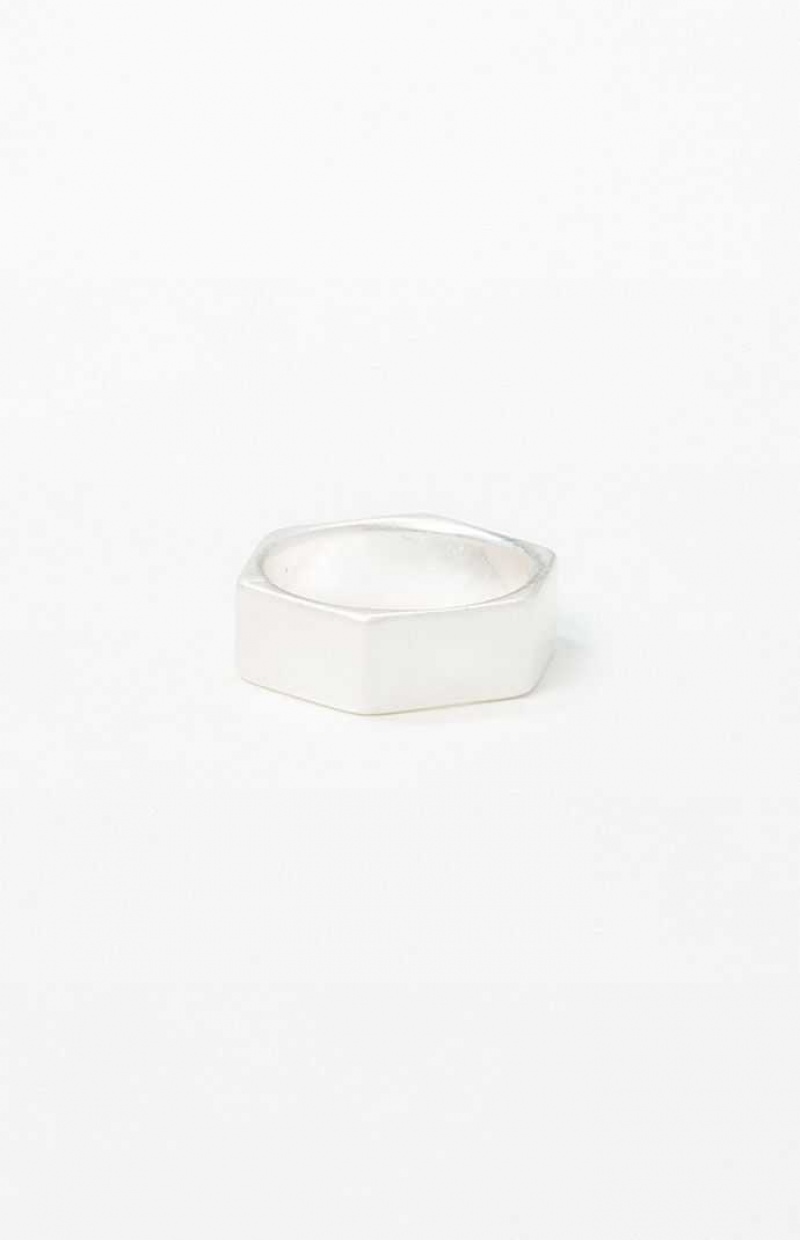 Bague PacSun Screw Homme Argent | 027856ERW