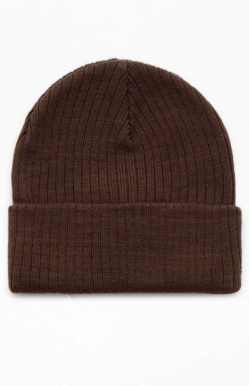 Bonnet PacSun Basic Femme Marron | 450169XIS