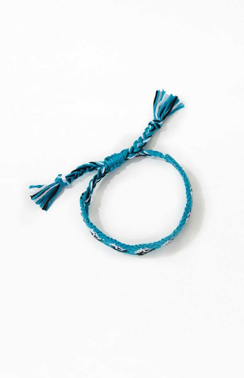 Bracelets PacSun Blue Yin Yang Woven Homme Bleu | 673190GDK