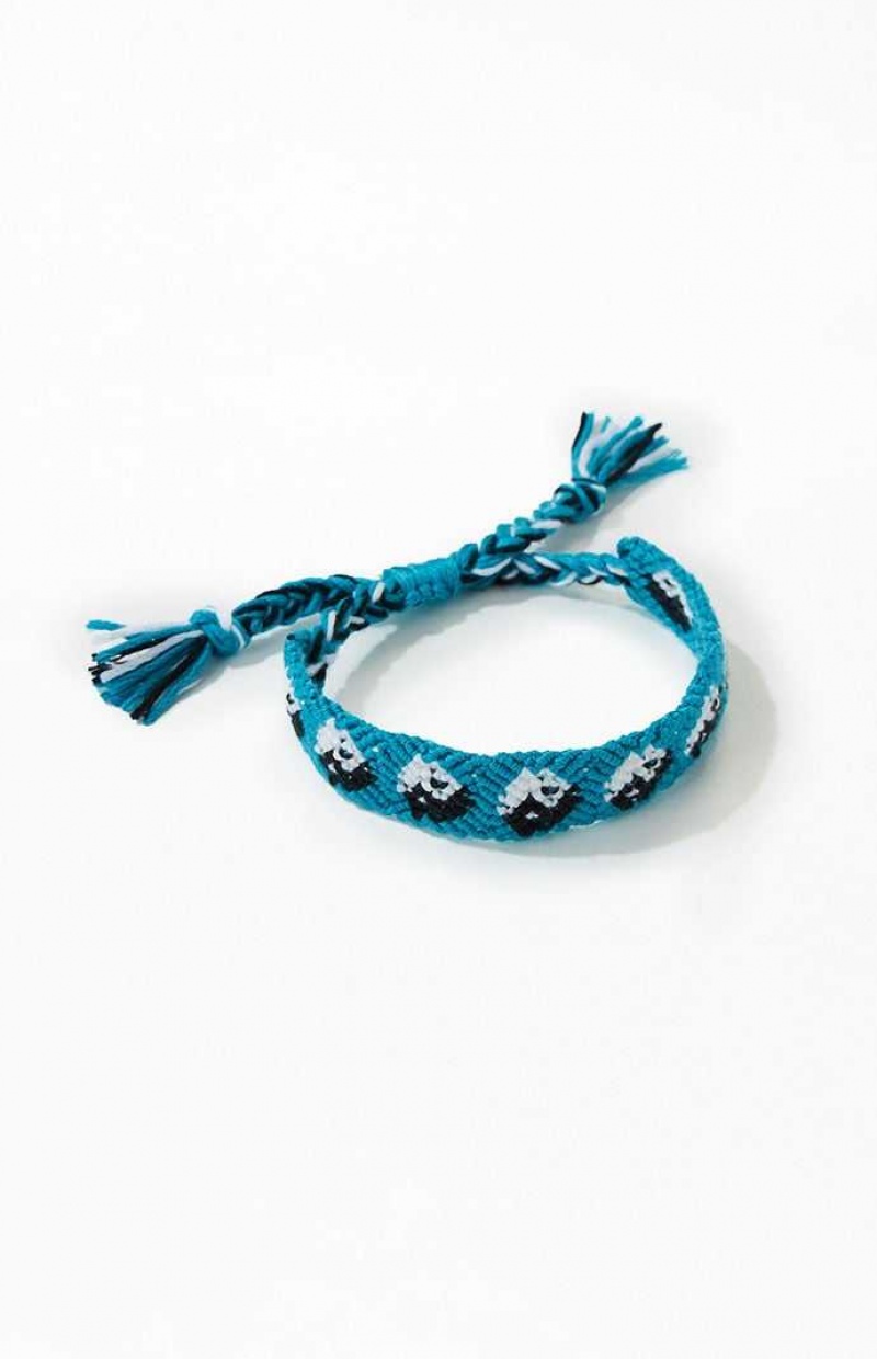 Bracelets PacSun Blue Yin Yang Woven Homme Bleu | 673190GDK