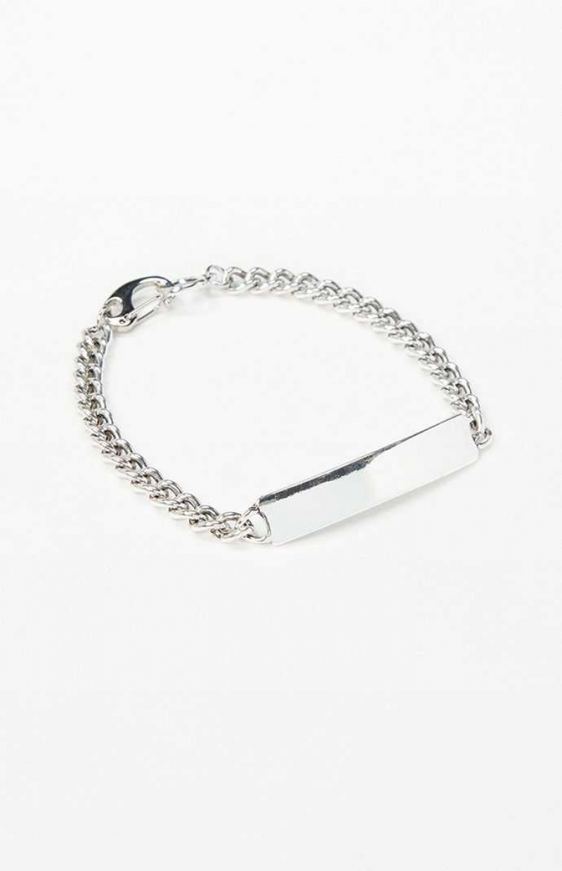 Bracelets PacSun ID Homme Argent | 431287BMV