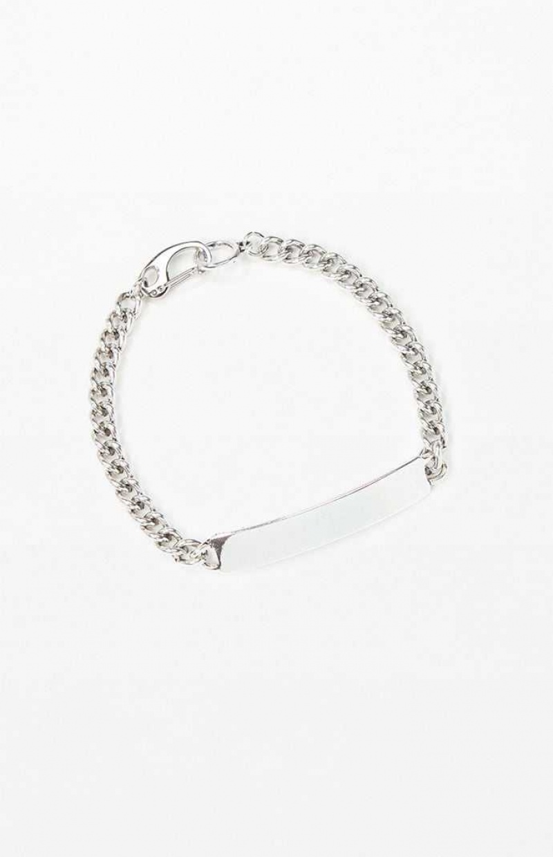 Bracelets PacSun ID Homme Argent | 431287BMV