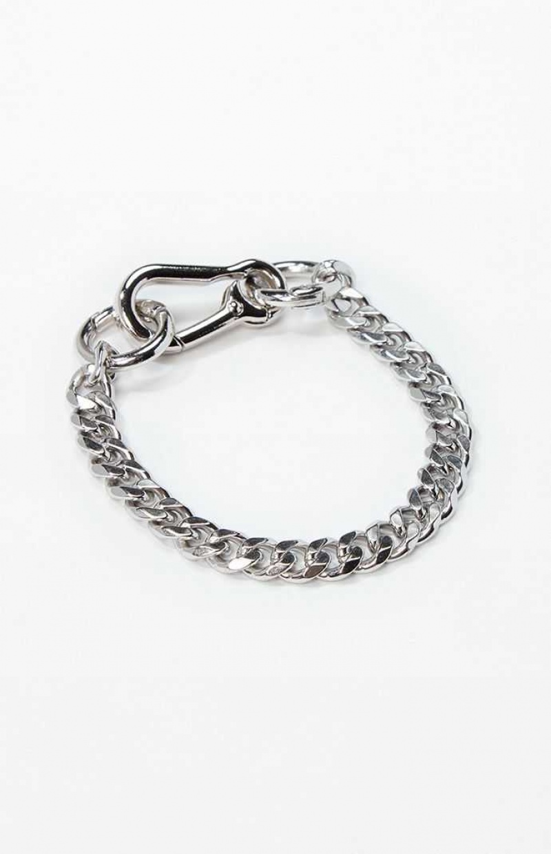 Bracelets PacSun Large Link Homme Argent | 987306KPX