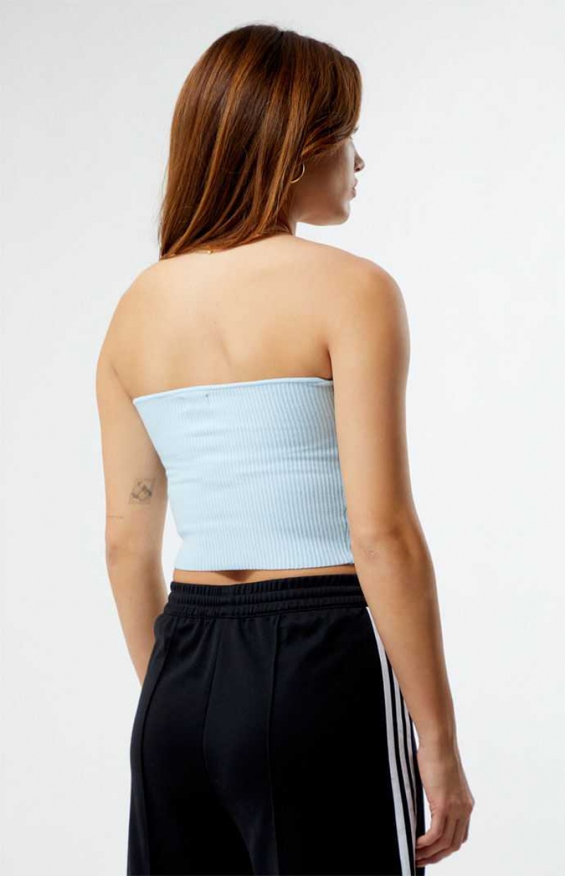 Chandails PacSun Basic Tube Femme Bleu Clair | 540619NIG