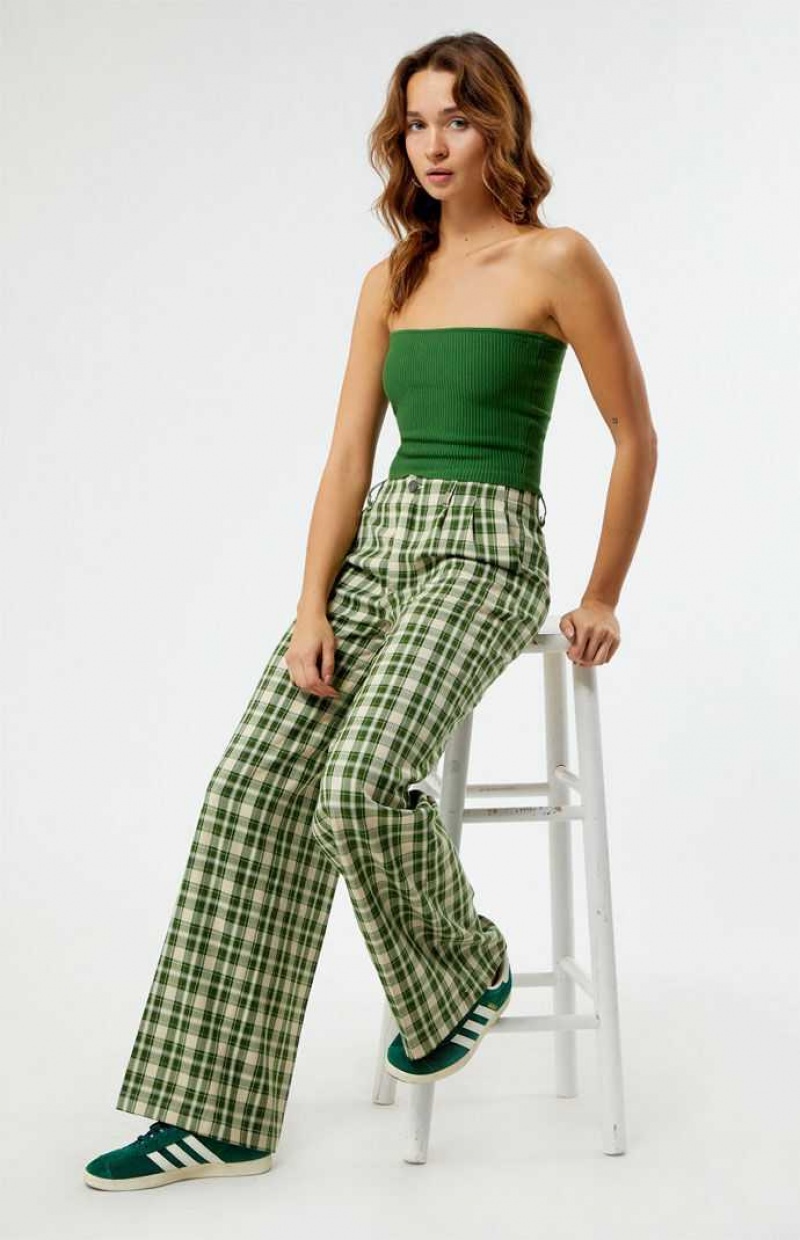 Chandails PacSun Basic Tube Femme Vert | 249813BFI