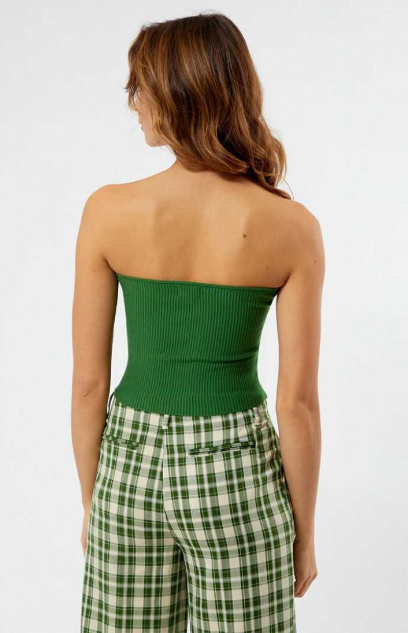 Chandails PacSun Basic Tube Femme Vert | 249813BFI