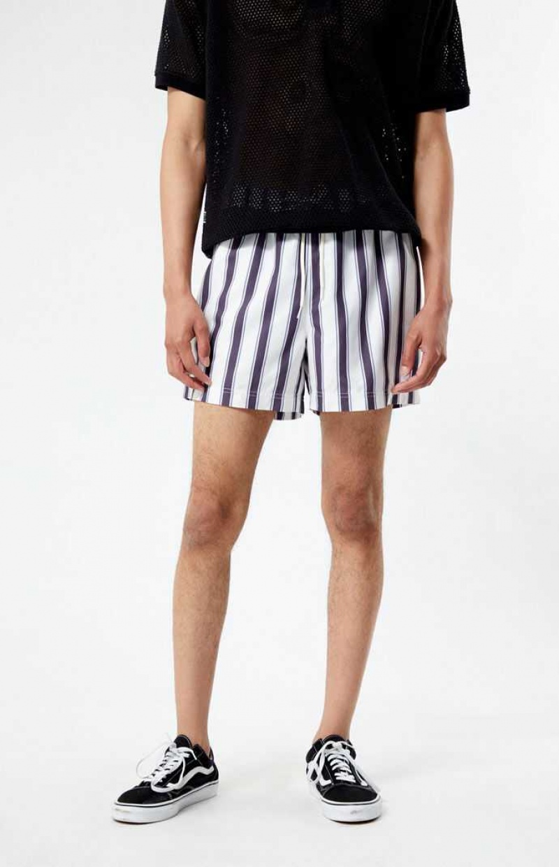 Chandails PacSun Charcoal Stripe 4.5 Swim Trunks Homme Grise | 017458DPO