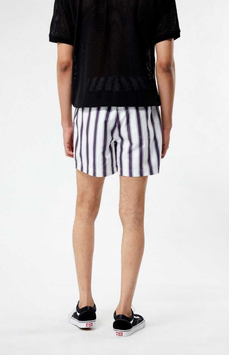 Chandails PacSun Charcoal Stripe 4.5 Swim Trunks Homme Grise | 017458DPO