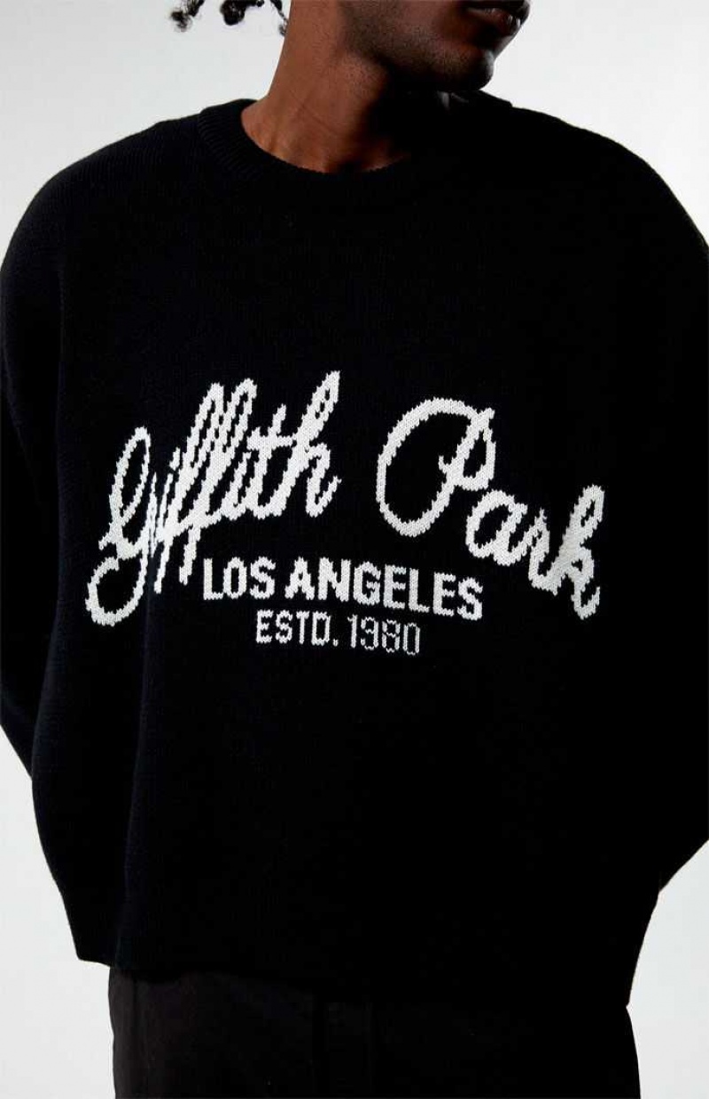 Chandails PacSun Griffith Park Homme Noir | 269053CNM