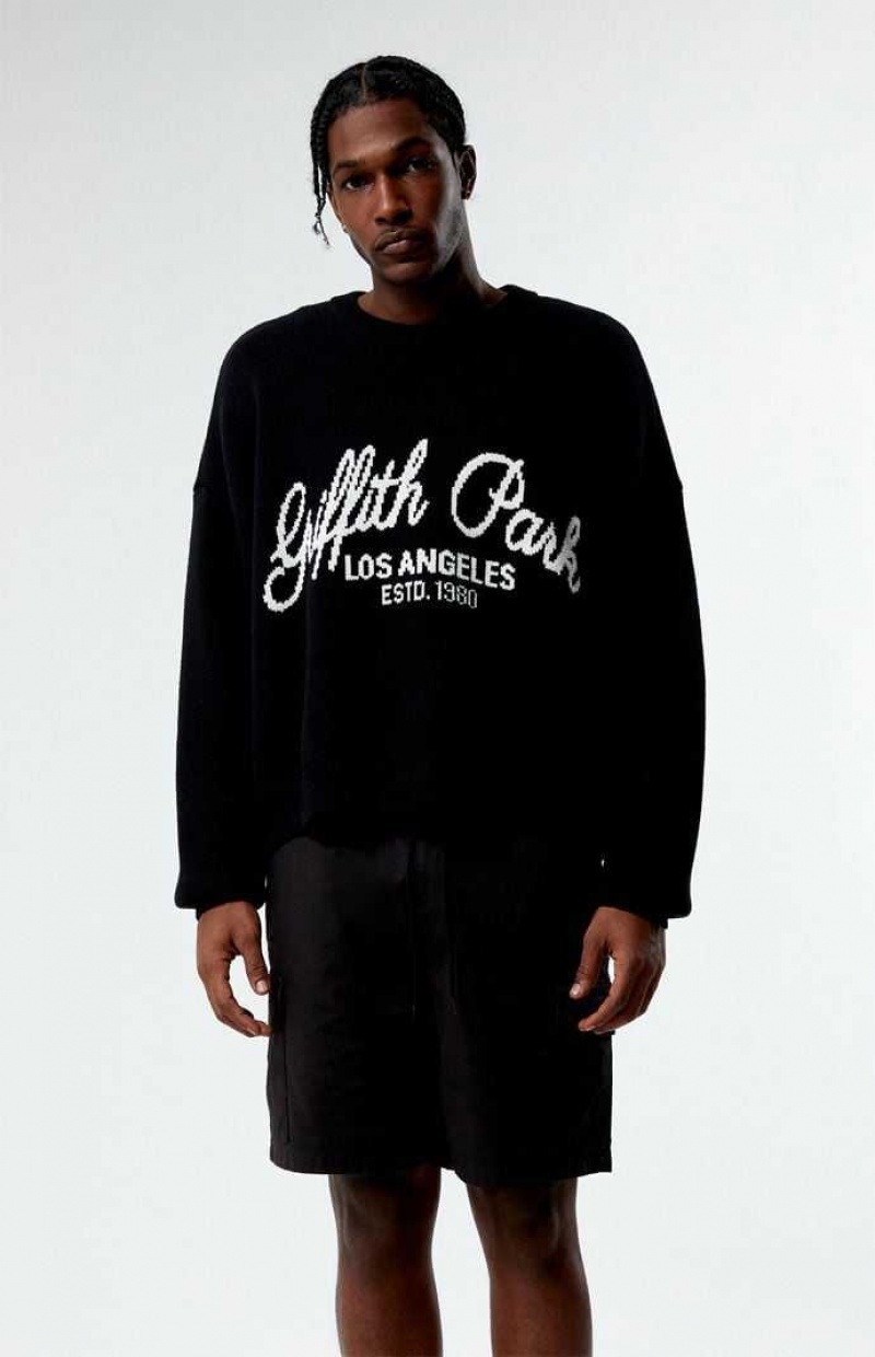 Chandails PacSun Griffith Park Homme Noir | 269053CNM