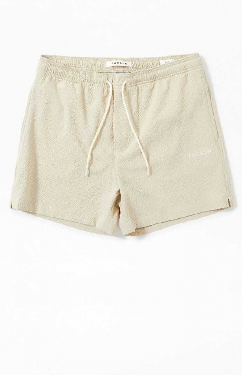 Chandails PacSun Tan Sail Seersucker 4.5\