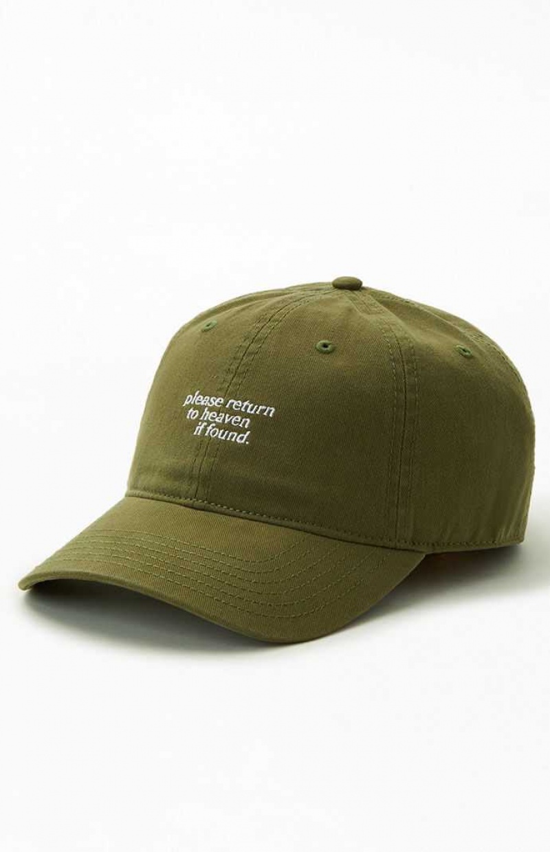 Chapeau PacSun Heaven Found Strapback Femme Vert Olive | 324751FAI