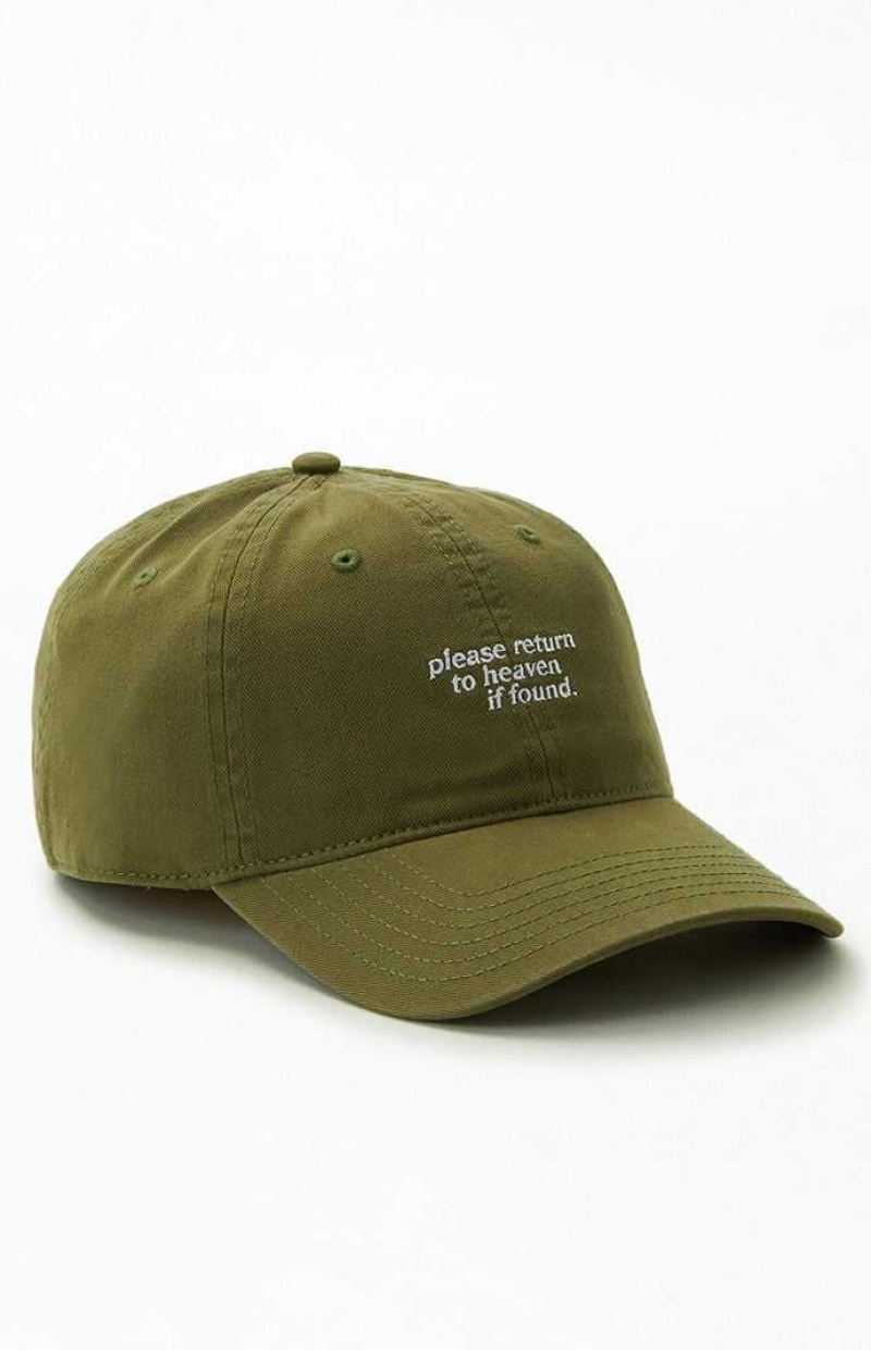 Chapeau PacSun Heaven Found Strapback Femme Vert Olive | 324751FAI