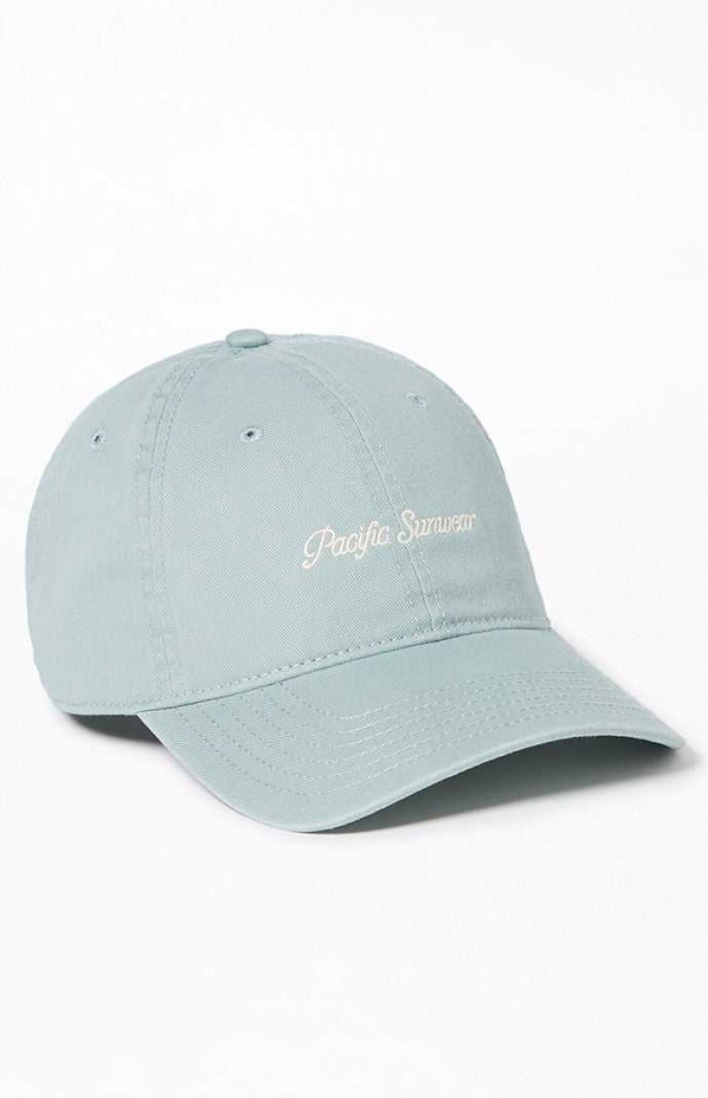 Chapeau PacSun Pacific Sunwear Mono Dad Femme Vert | 649157RZQ