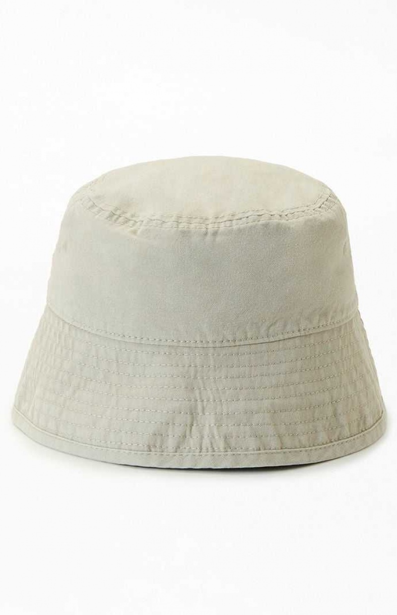 Chapeau PacSun Washed Bucket Femme Blanche | 431785JUZ