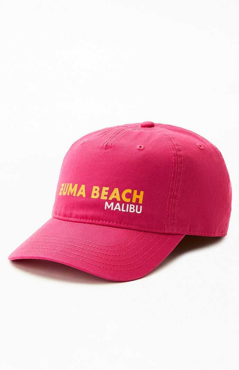 Chapeau PacSun Zuma Beach Strapback Femme FUSHIA | 216578NKD