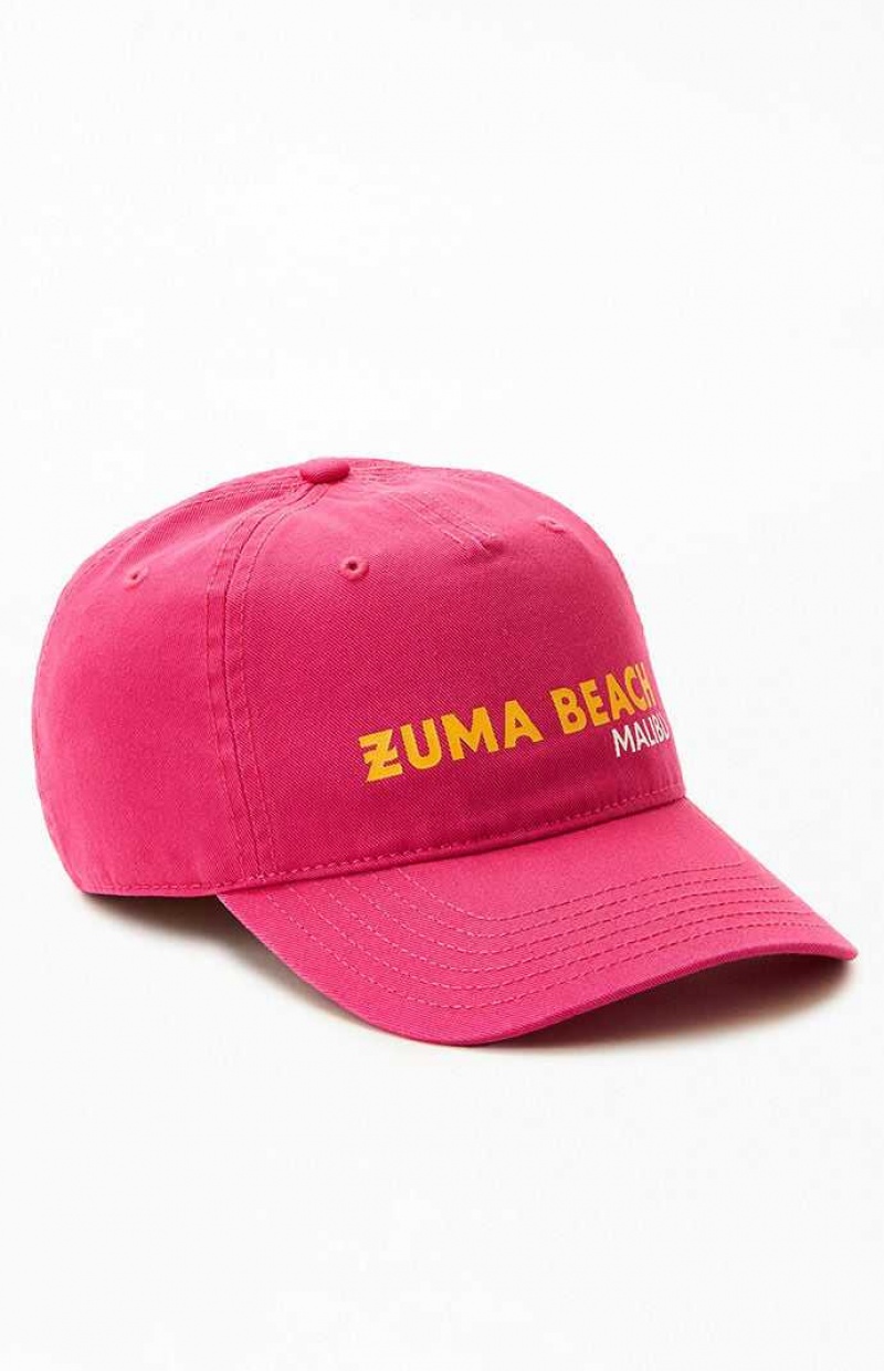 Chapeau PacSun Zuma Beach Strapback Femme FUSHIA | 216578NKD