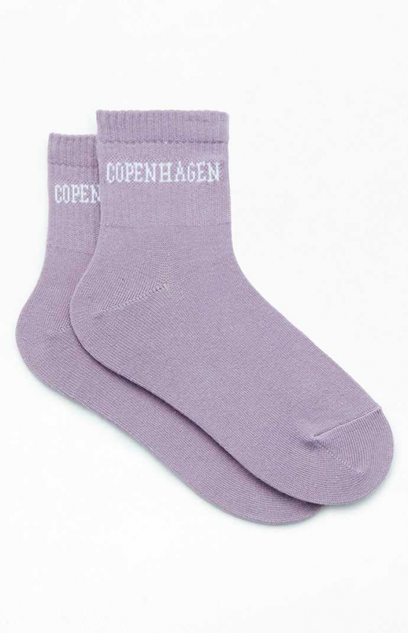 Chaussette PacSun Copenhagen Quarter Femme Violette | 759263PHZ