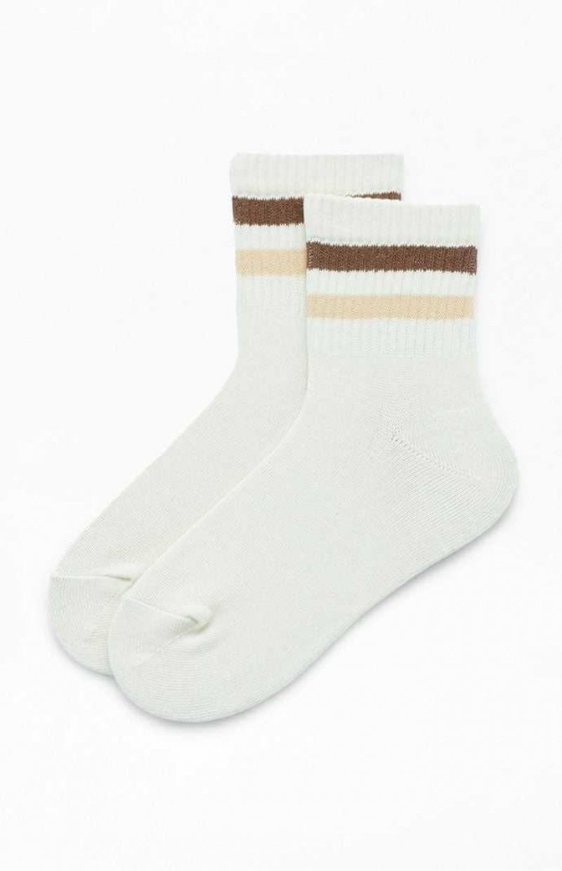 Chaussette PacSun Varsity Stripe Crew Femme | 506429JOE